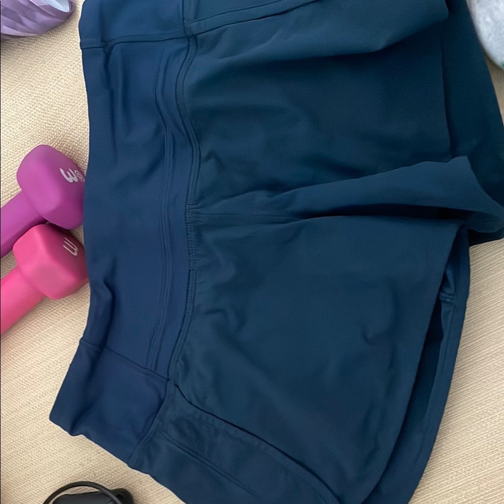 Lululemon Athletica Blue Athletic Shorts with Stretchy Fabric